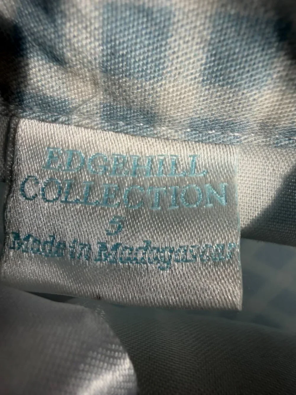Edgehill Collection Boys Plaid Light Blue Shirt and Pants Set NWT